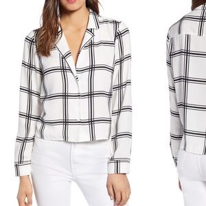 Leith Windowpane Check Shirt - Size S